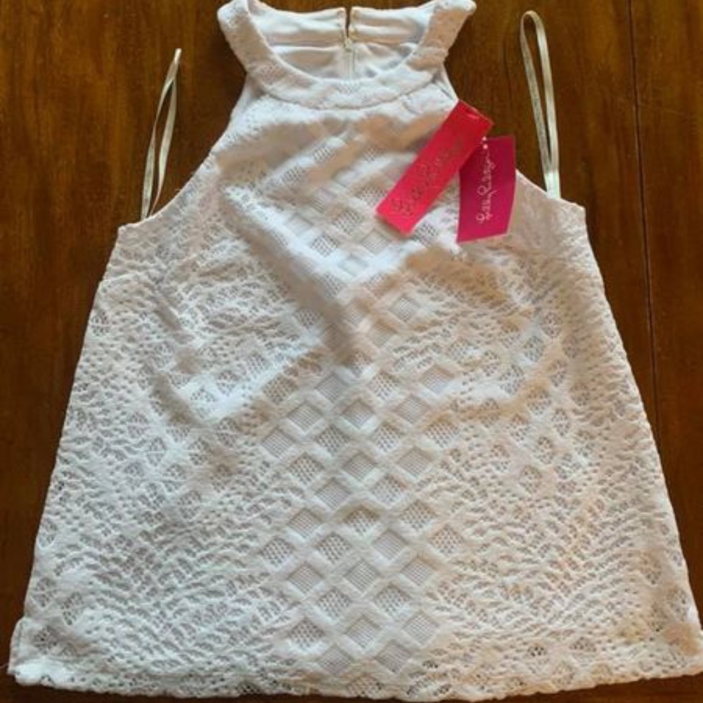 NTW, Lilly Pulitzer Rayanne lace halter, S